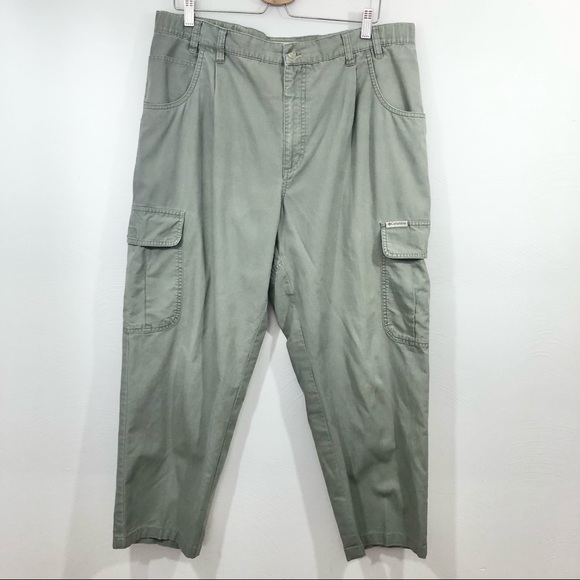 COLUMBIA Green Cargo Pants 36 x 27 Outdoor Hiking